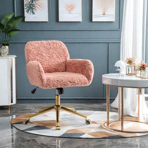 Elevate Our Workspace: A Review of ChicFurnit Pink & Golden Desk Chair