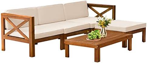 Transform Our Patio: A Review of the Acacia Wood Sofa Set