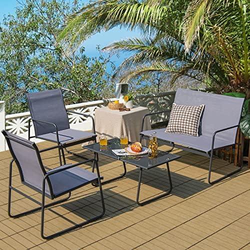 Transforming Our Outdoor Space: The Tangkula Patio Set Review