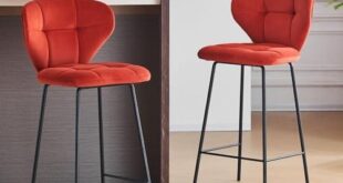 Elevate Our Space: Review of Velvet Bar Stool Set in Red