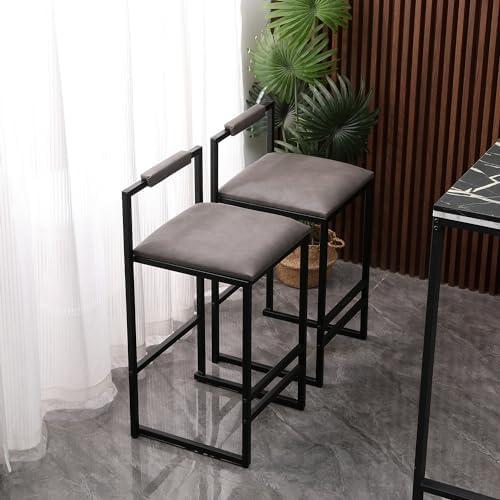 Stylishly Modern: Our Review of Grey PU Leather Bar Stools