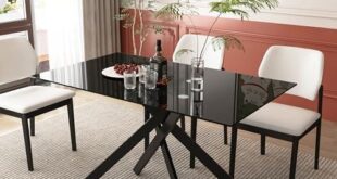 Elevate Our Space: Reviewing the Stylish 51.18″ Glass Dining Table