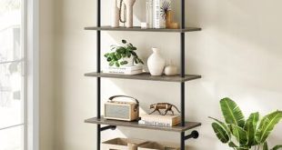 Transform Our Space with the REALYOO 5 Tier Wall Bookshelf