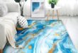 Elevate Our Spaces: A Review of the Aqua Blue Marble Rug