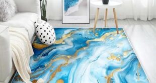 Elevate Our Spaces: A Review of the Aqua Blue Marble Rug