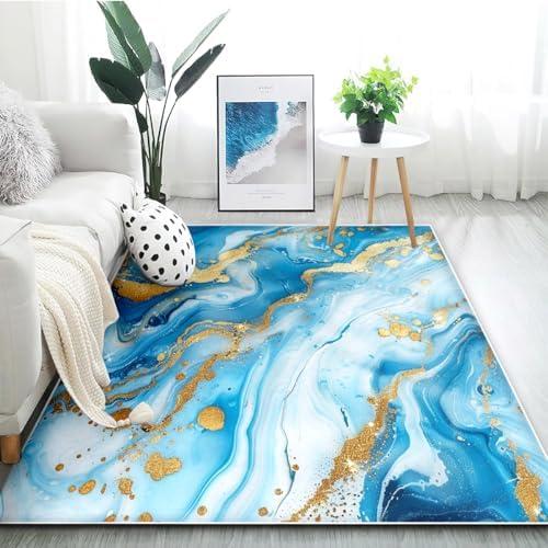 Elevate Our Spaces: A Review of the Aqua Blue Marble Rug