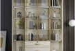 Elegant Gold-Accented Bookcase: A Stylish Storage Solution