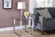 Elevate Our Space with Kings Brand’s Chic Chrome End Table