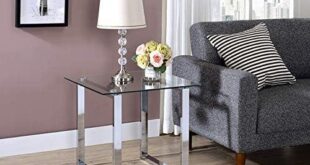 Elevate Our Space with Kings Brand’s Chic Chrome End Table