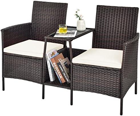 Cozy Conversations: Our Take on Tangkula’s Rattan Set