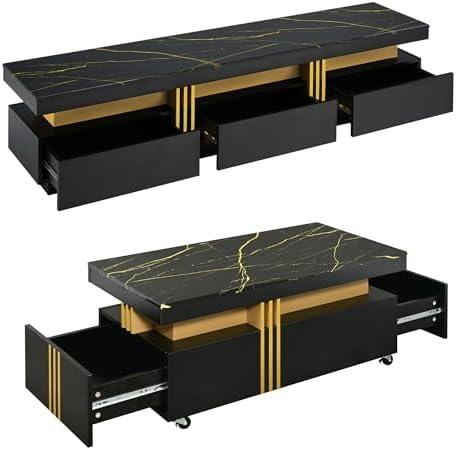 Elevating Our Space: The Luxury TV Stand and Coffee Table Set