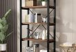 Exploring the Vintage Charm of Our 5-Tier Industrial Bookshelf