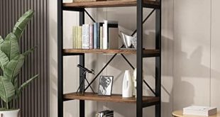 Exploring the Vintage Charm of Our 5-Tier Industrial Bookshelf