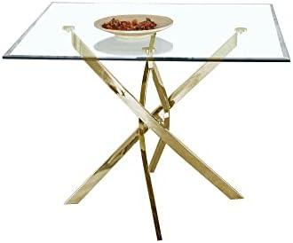 Elevate Our Dining Experience with the Chic Glass Table