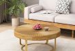 Discover Our Stylish New Round Wooden Coffee Table!