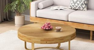 Discover Our Stylish New Round Wooden Coffee Table!