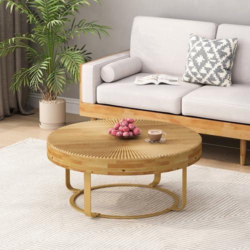 Discover Our Stylish New Round Wooden Coffee Table!