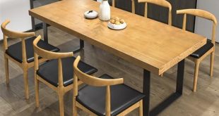 Elevate Our Dining Experience with a Rustic Wood Table