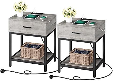 Transforming Spaces: Our Review of Rustic Grey Nightstands