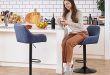 Elevate Our Space: Review of Yaheetech Blue Bar Stools Set