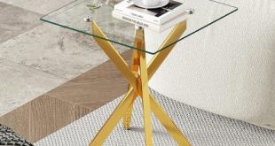 Elevate Our Space: Reviewing the Goujxcy Glass End Table