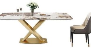 Elevate Our Dining Experiences with the Luxe Marble-Effect Table