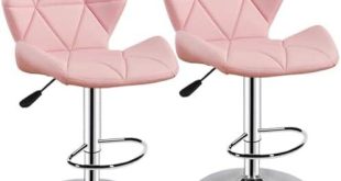 Unwind in Style: Our Review of Pink PU Leather Bar Stools