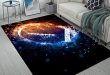 Transform Our Space: The Versatile Football Print Area Rug