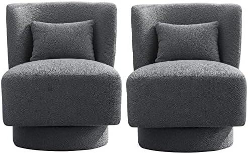 Why We Love Our Modern Boucle Accent Swivel Chairs: A Review