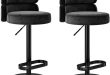 Elevate Our Space: Review of Velvet Swivel Barstools Set