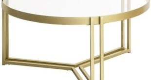 Elevate Our Living Space with the Taylee Gold Coffee Table