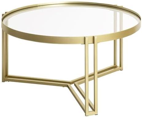 Elevate Our Living Space with the Taylee Gold Coffee Table