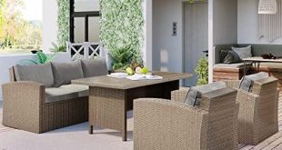 Our Take on the Stylish 4-Piece Patio Wicker Sofa Set