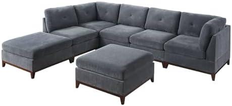 Our Cozy Corner: Reviewing the Ash Grey Chenille Sectional Set