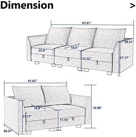 Transforming Our Living Space with HONBAY's Modular Sofa Set