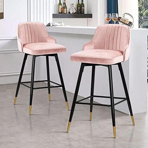 Stylish Comfort: Our Review of Bekrvio's Velvet Bar Stools