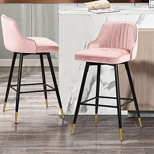 Stylish Comfort: Our Review of Bekrvio's Velvet Bar Stools