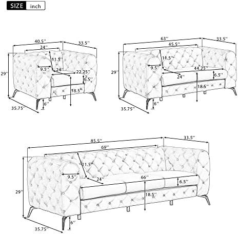 Discover Comfort and Style: Our Review of P‌ PURLOVE's⁣ Sofa Set