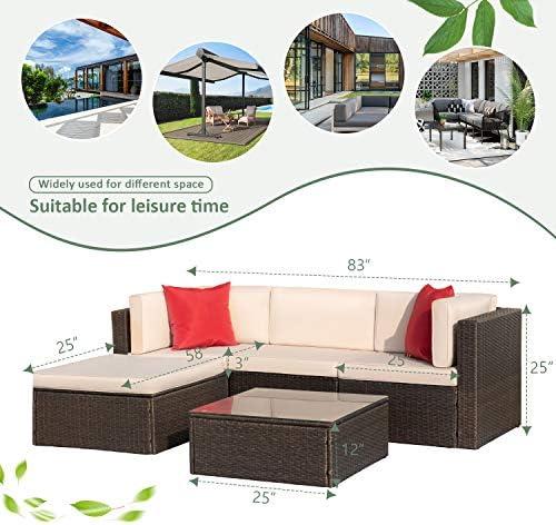 Exploring Comfort and Style with Devoko's 5-Piece Patio Set