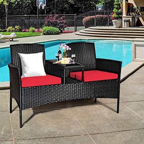 Transforming Our Outdoor Space with Tangkula's Wicker Set