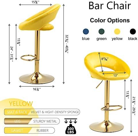 Elevate Our Space: Reviewing NORDICANA's Chic Yellow Bar Stools