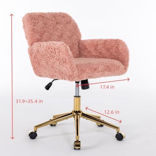 Elevate​ Our Workspace: A Review of ChicFurnit Pink​ & ⁣Golden Desk Chair