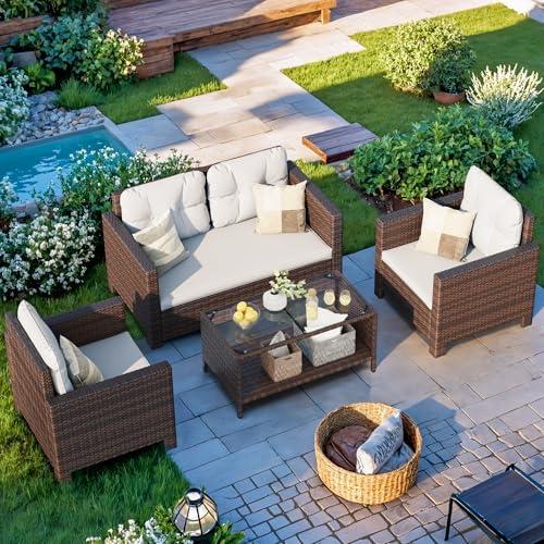 Transform Our Outdoor Spaces with Homall's Stylish Wicker Set