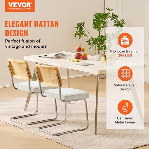 Elevate ⁤Our Space with VEVOR's Stylish Rattan Dining ‌Chairs