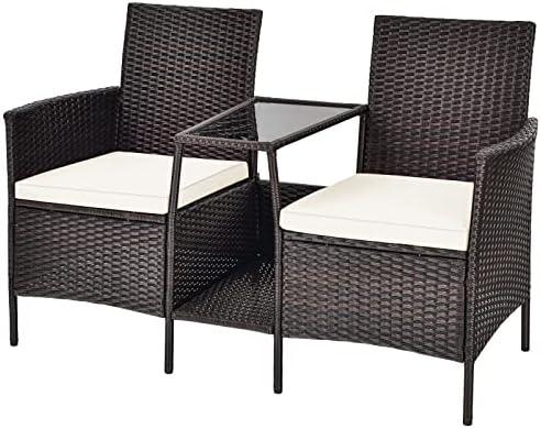 Cozy Conversations: Our Take on Tangkula's Rattan Set