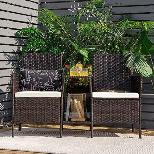 Cozy Conversations: Our Take on Tangkula's Rattan Set