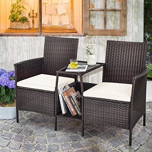 Cozy Conversations: Our Take on Tangkula's Rattan Set