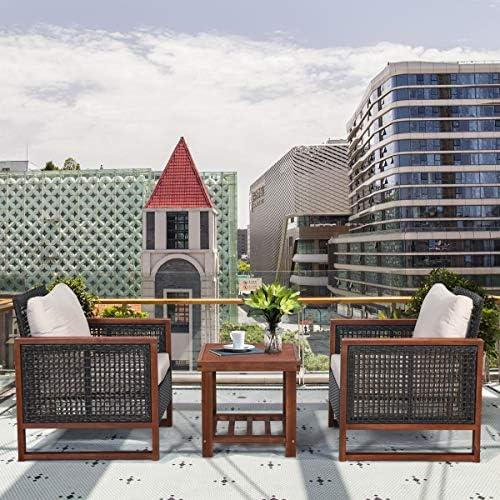 Transforming Outdoor Spaces: Our Take on Tangkula's Wicker Set