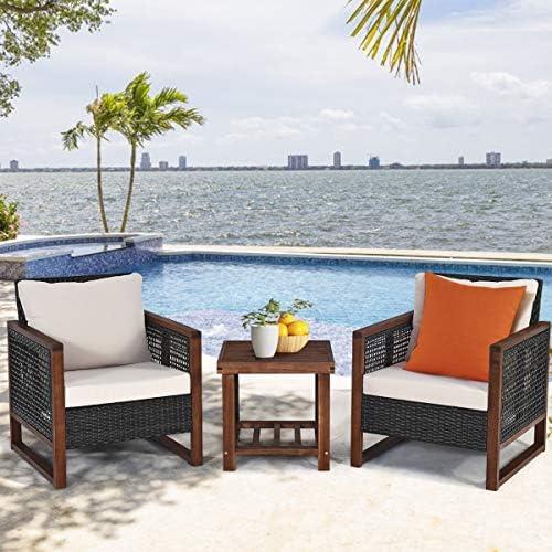 Transforming Outdoor Spaces: Our Take on Tangkula's Wicker Set