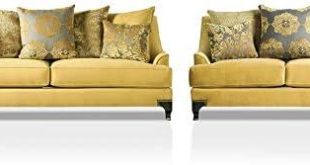 Cozy Elegance: Our Take on the Gold Charlette Sofa Set